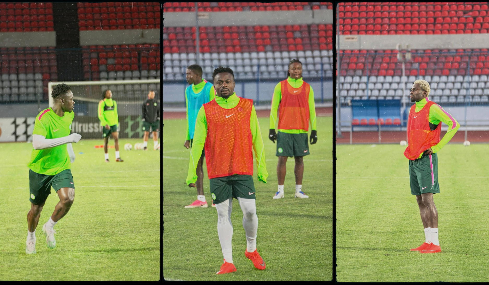 Players Take Part in Super Eagles' Second Training Session Ahead of Russia Friendly - Photo Credit : NFF Media