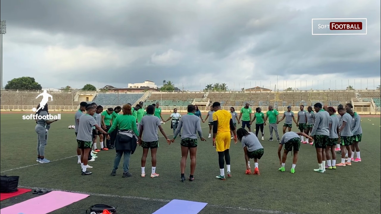 Super Falcons Hold Recovery Session Ahead of Comoros Return Leg - Photo Credit : Softfootball Media