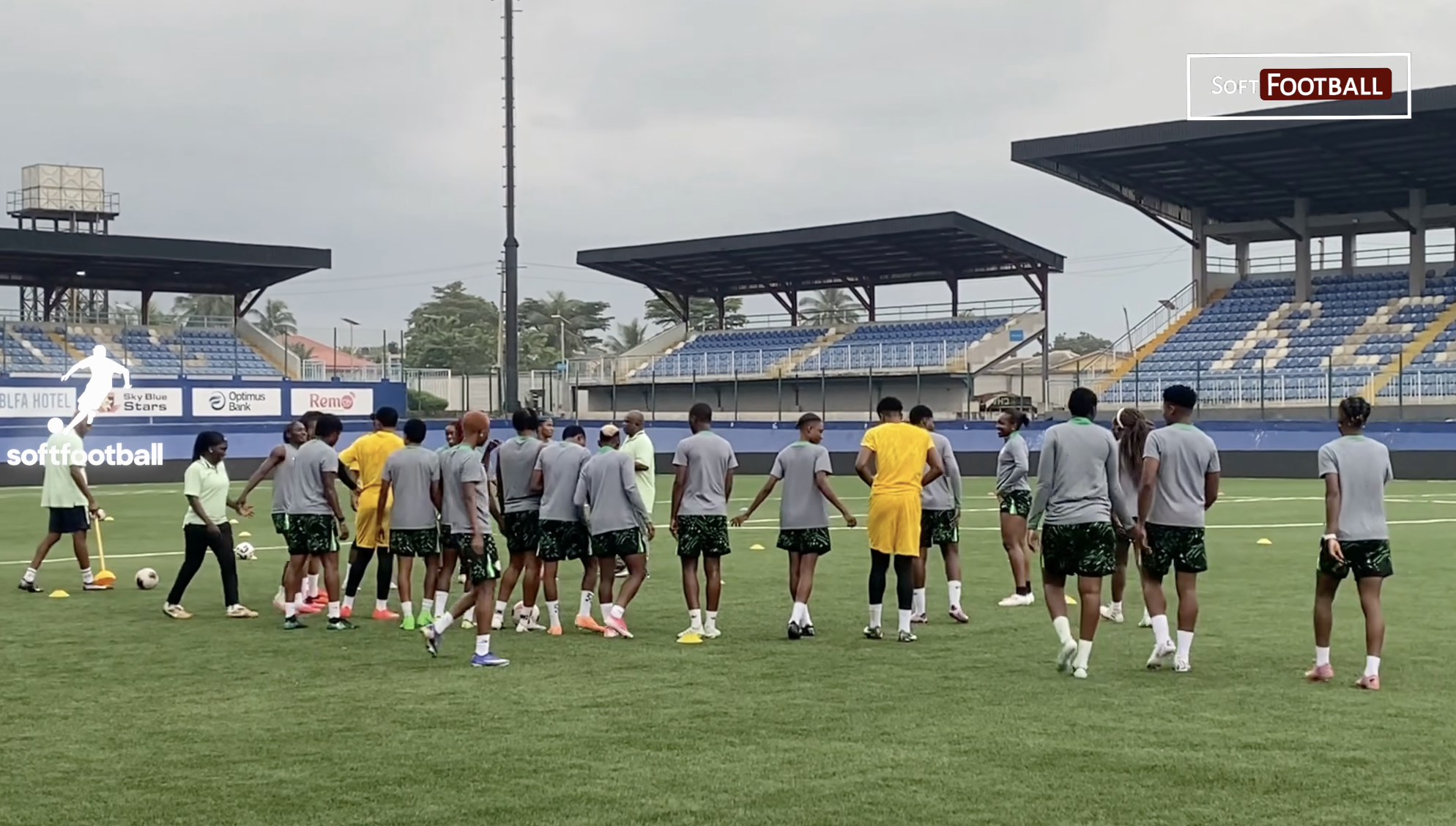 Super Falcons Put Finishing Touches to Comoros Preparations in Final Training Session - Photo Credit : Softfootball Media