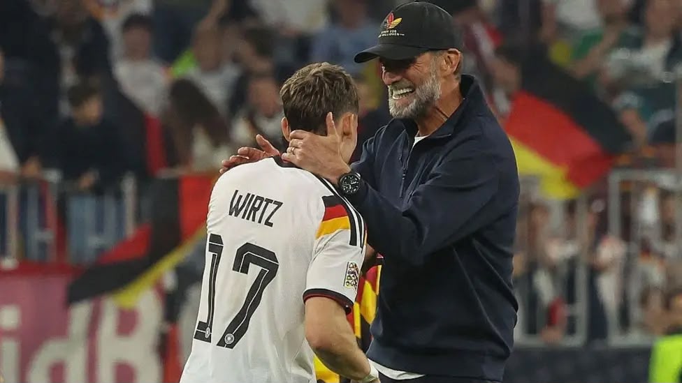 Germany 2-0 Serbia- photo credit: WhatsApp media