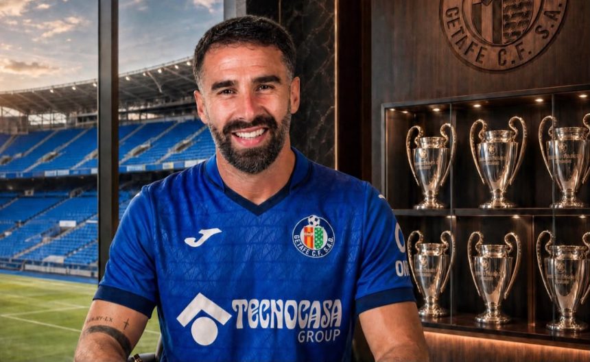 Dani Carvajal joins Getafe on a free transfer after La Liga approval (Photo credit: Fabrizio Romano media)
