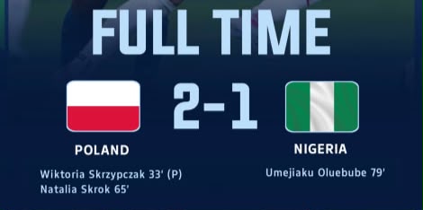 Nigeria Flamingos Lose 2-1 to Poland in FIFA U-17 Women’s World Cup Opener- Photo credit: X media