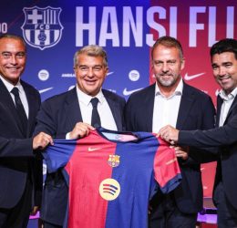 Hansi Flick will stay as Barcelona manager as he was part of Joan Laporta’s project (photo credit: Fabrizio Romano via x)