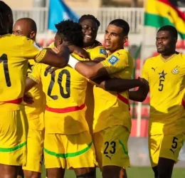 Ghana national football squad. (photo credit: tribune media)