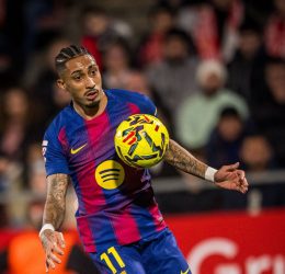 Raphinha vs Girona - photo credit: Barcelona media