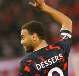 Cyriel Dessers. (Photo Credit: Super Eagles Media).