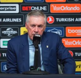 Carlo Ancelotti (photo credit: Fabrizio Romano via x)