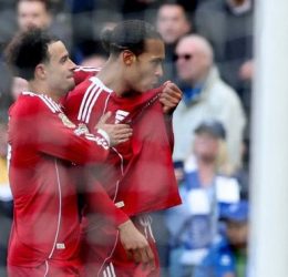 Virgil van Dijk with a 90+11' winner (photo credit: Liverpool media)