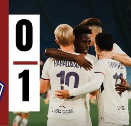 Özer was the hero of the night as he saved a spotkick thrice to maintain Lille's solo-win. (Photo credit: Softfootball media).