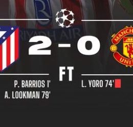 Atlético Madrid Beat Manchester United 2-0 as Lookman Seals Victory. (photo credit: facebook media)