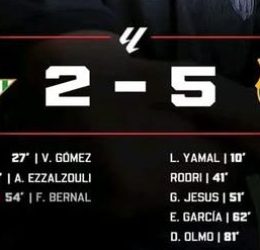 Barcelona Thrash Real Betis 5-2 as Yamal and Olmo Shine. (photo credit: bbc media)