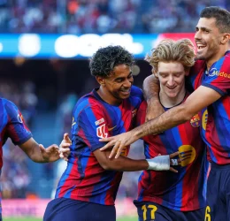 Barcelona Beat Getafe 3-0 as Anthony Gordon Scores First Goal. (photo credit: bbc media)