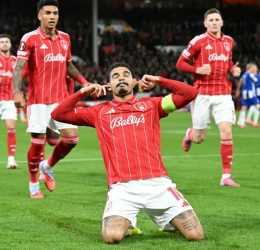 Morgan Gibbs-White dispatched a penalty to put the home side into the lead (Photo Credit:Nottingham Forest - X)