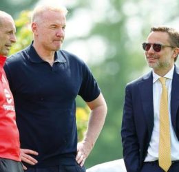 Allegri, CEO Furlani, Director Tare and Chief Scout Moncada - Photo Credit : Fabrizio Romano, X