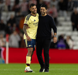 Arteta and Bruno Guimarães - Photo Credit : Arsernal, X