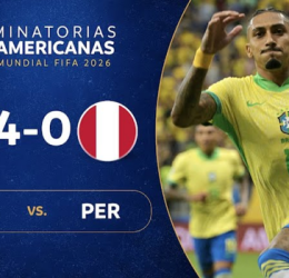 Brazil Dominates Peru 4–0 in World Cup Qualifier with Raphinha Double - Photo Credit : Softfootball Media
