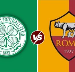Celtic vs AS Roma. (Photo Credit: Softfootball Media).