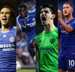 Chelsea Players Who Moved to Real Madrid Between 2007 and 2026, Arjen Robben, Ricardo Carvalho, Michael Essien, Thibaut Courtois, Eden Hazard & Marc Cucurella - Photo Credit : Softfootball Media