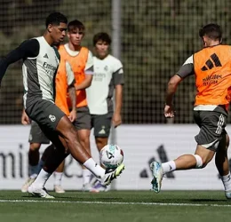Real Madrid players resume training ahead of the weekend. clash against Real Sociedad. (Credit: Real Madrid media file).