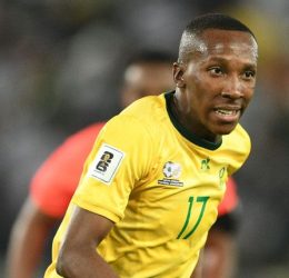 Elias Mokwana representing South Africa - Photo Credit : Soccerladuma