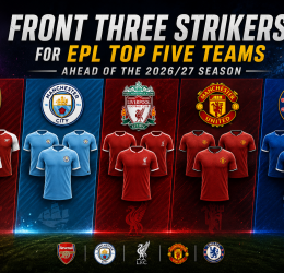 Front Three Strikers for EPL Top Five Teams Ahead of the 2026/27 Season - Photo Credit : Softfootball Media