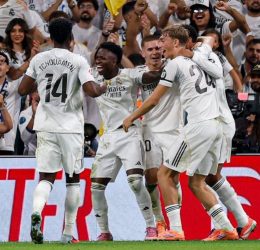 Real madrid Players Celebrate (Real Madrid via X)