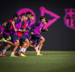 Barcelona Players training (Photo Credit: Barca via X