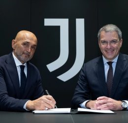 Luciano Spalletti signs for Juventus (Photo credit: Juve via X)
