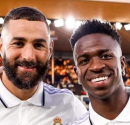Karim Benzema and Vinicius Jr. (Photo Credit: Fabrizio Romano via X)