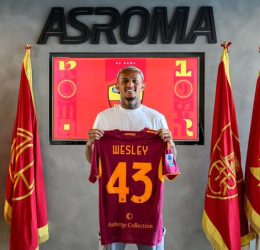 AS Roma new signing Wesley França (Photo Credit: AS Roma Media)