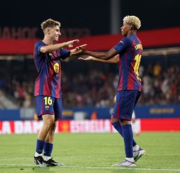 Lamine Yamal and Fermin Lopez (Photo Credit: Barca via X)