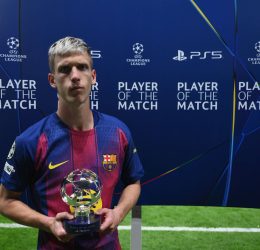 Dani Olmo named UEFA Man of the Match following Barcelona’s 2–1 victory over Atletico Madrid- Photo credit: Fabrizio Romano via X