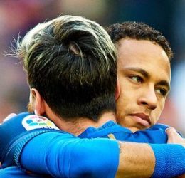lionel messi and neymar. (photo credit: fabrizo via x)