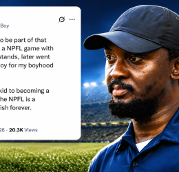 Jeffrey Buter Reflects on Journey From NPFL Fan and Lobi Stars Ball Boy to Sporting Lagos Head Coach - Photo Credit : Softfootball Media