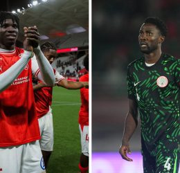 John Otomewo and Wilfred Ndidi - Photo Credit : NFF, Media