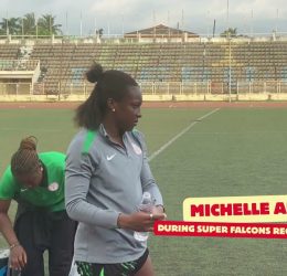 Michelle Alozie Joins Super Falcons Recovery Session After Comoros Win - Photo Credit : Softfootball Media