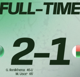 Super Eagles Fight Back to Beat Madagascar 2–1 in AFCON 2027 Qualifier - Photo Credit : Softfootball Media