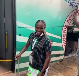 Super Falcons Arrive at Remo Stars Stadium for Crucial Olympics 2028 Qualifiers Clash - Photo Credit : Softfootball Media