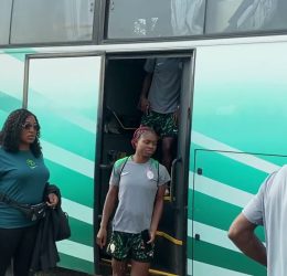 Super Falcons Arrive for Recovery Session Ahead of Comoros Return Leg - Photo Credit : Softfootball Media
