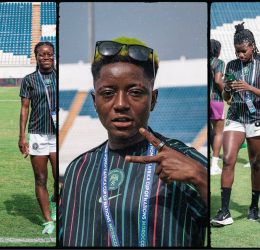 Super Falcons Conduct Calm Pre‑Match Pitch Inspection Ahead of Crucial Quarter‑Final Against Cameroon - Photo Credit : Softfootball Media