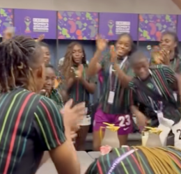 Super Falcons Sing Praise and Worship Ahead of WAFCON Clash Against Cameroon - Photo Credit : Softfootball Media