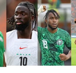 Victor Osimhen, Tolu Arokodare, Ademola Lookman and Kelechi Iheanachoa - Photo Credit : Softfootball, X