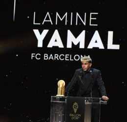 Lamine Yamal Kopa Trophy winner (Photo Credit: Ballon d'or via X)