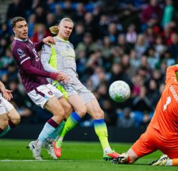 Haaland scores against Burnley (photo credit: Manchester City via x)