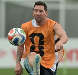 Lionel Messi in training for Argentina (Photo credit: ESPN)