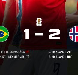 Brazil 1-2 Norway (Photo credit: Softfootball media)