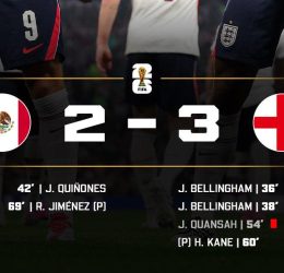 Mexico 2-3 England (Photo credit: Softfootball media)