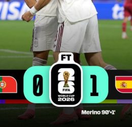 Portugal 0-1 Spain (Photo credit: Softfootball media)