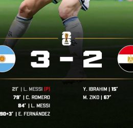 Argentina 3-2 Egypt (Photo credit: softfootball media)