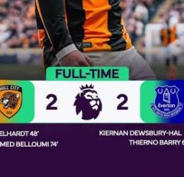 Hull City 2-2 Everton- Photo credit: X media